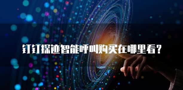 钉钉探迹智能呼叫购买在哪里看?