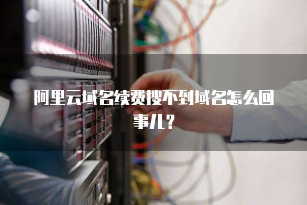 阿里云域名续费搜不到域名怎么回事儿？