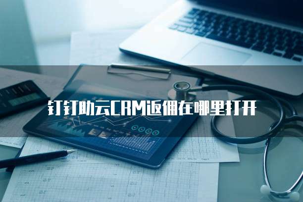钉钉助云CRM返佣在哪里打开