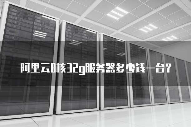 阿里云8核32g服务器多少钱一台?