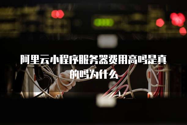 阿里云小程序服务器费用高吗是真的吗为什么