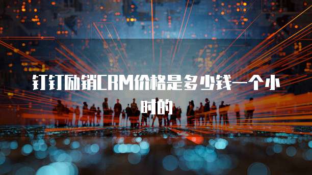 钉钉励销CRM价格是多少钱一个小时的