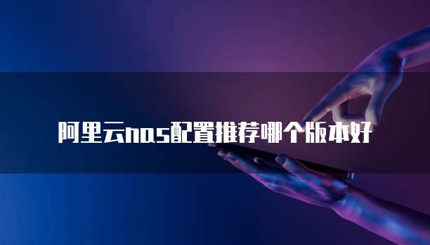 阿里云nas配置推荐哪个版本好