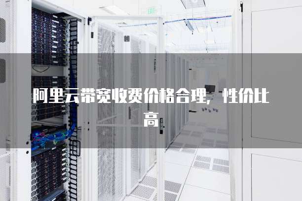 阿里云带宽收费价格合理，性价比高