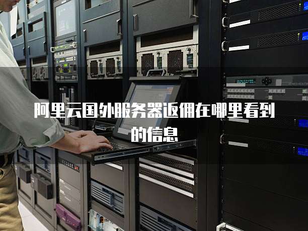 阿里云国外服务器返佣在哪里看到的信息