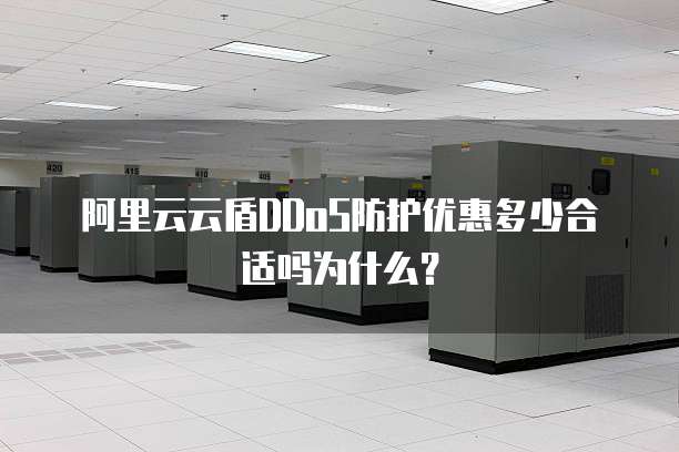 阿里云云盾DDoS防护优惠多少合适吗为什么?