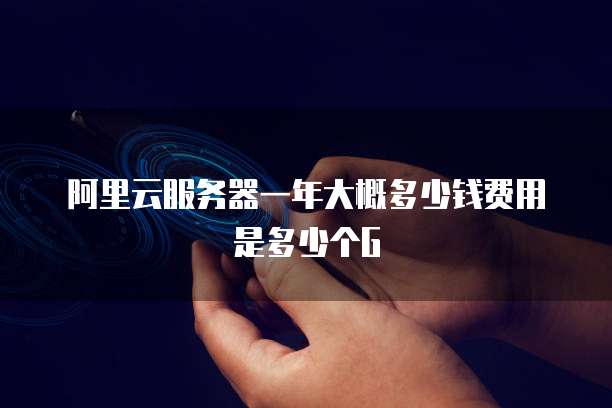 阿里云服务器一年大概多少钱费用是多少个G