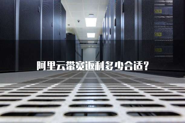 阿里云带宽返利多少合适？

