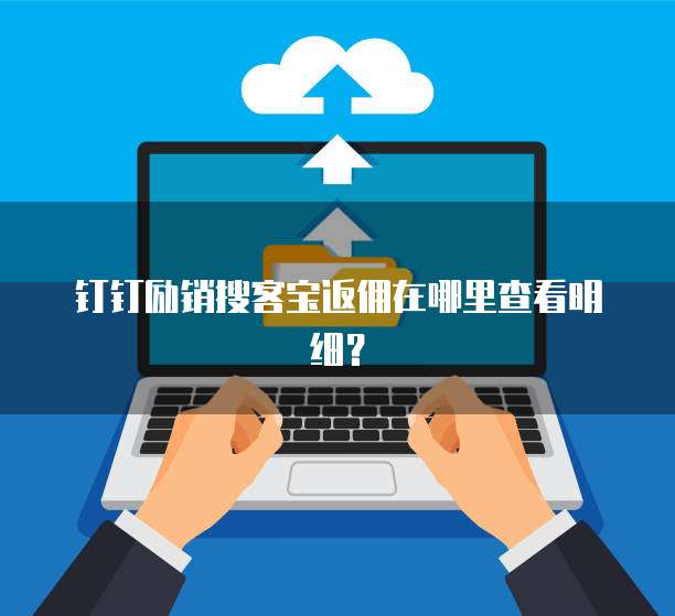 钉钉励销搜客宝返佣在哪里查看明细?