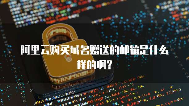 阿里云购买域名赠送的邮箱是什么样的啊?