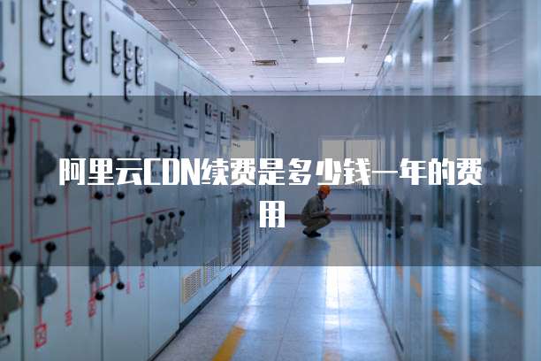 阿里云CDN续费是多少钱一年的费用