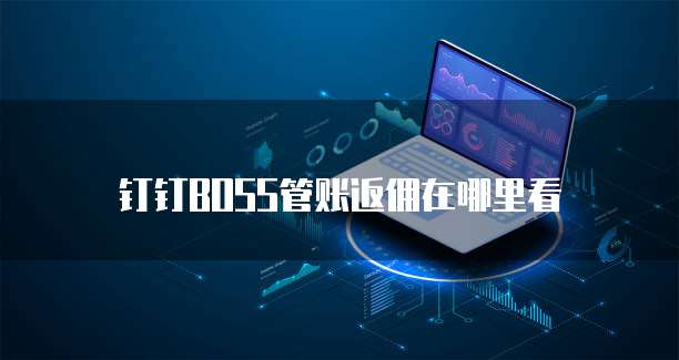钉钉BOSS管账返佣在哪里看