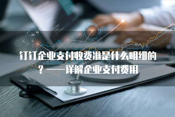 钉钉企业支付收费准是什么明细的?——详解企业支付费用