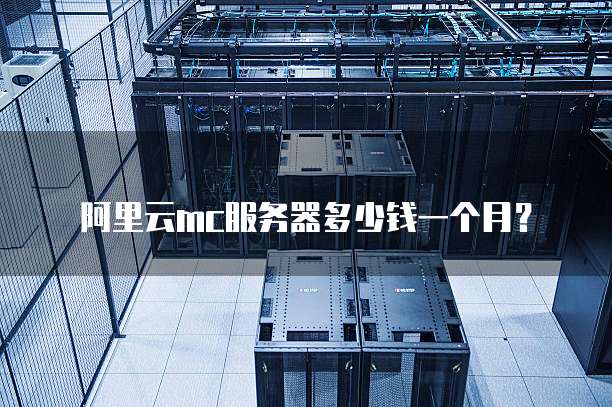 阿里云mc服务器多少钱一个月?