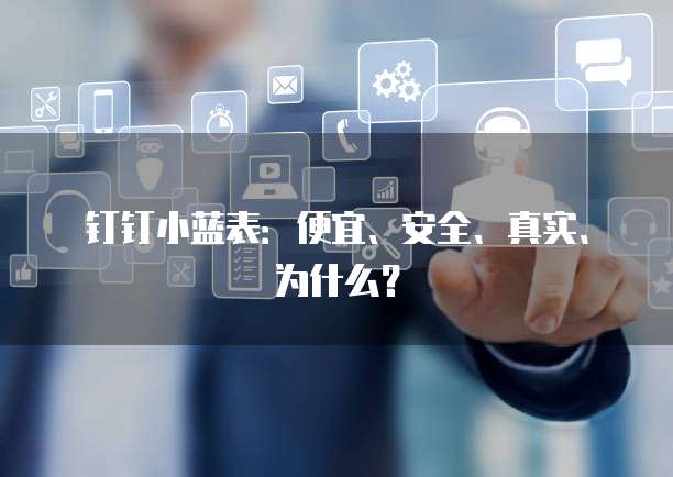 钉钉小蓝表:便宜、安全、真实、为什么?