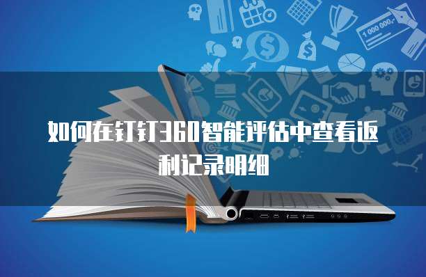 如何在钉钉360智能评估中查看返利记录明细