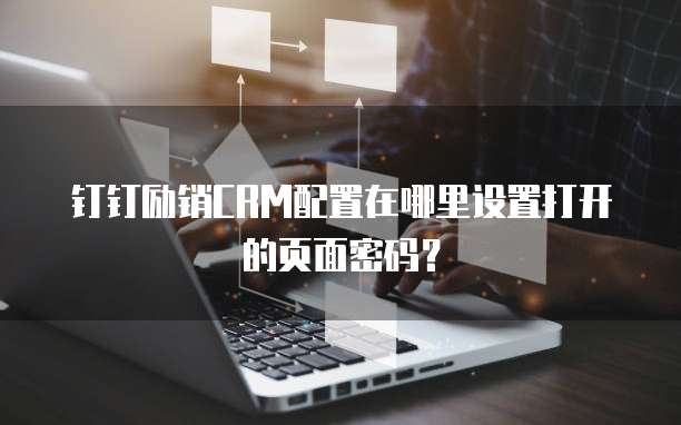 钉钉励销CRM配置在哪里设置打开的页面密码？