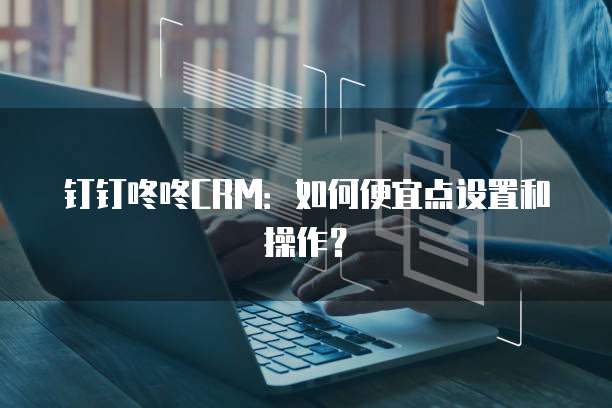 钉钉咚咚CRM:如何便宜点设置和操作?
