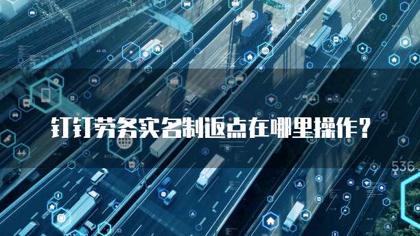 钉钉劳务实名制返点在哪里操作?