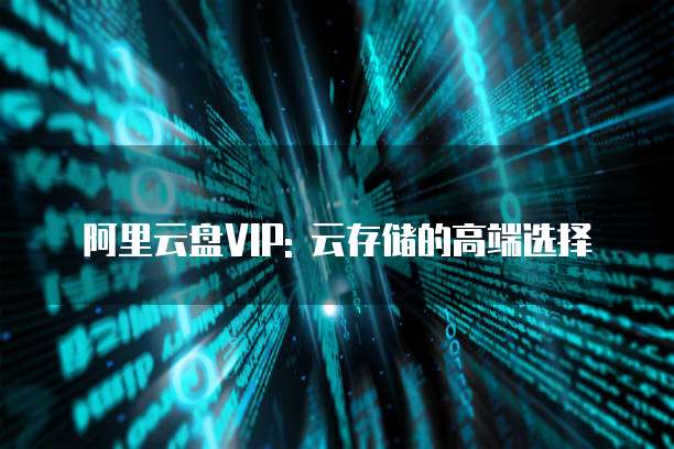 阿里云盘VIP: 云存储的高端选择