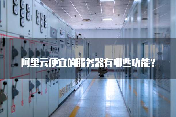 阿里云便宜的服务器有哪些功能?
