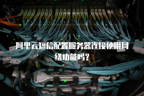 阿里云短信配置服务器连接使用网络功能吗?