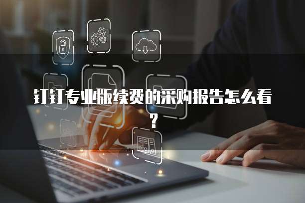 钉钉专业版续费的采购报告怎么看?