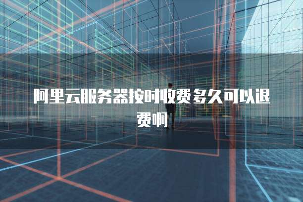 阿里云服务器按时收费多久可以退费啊