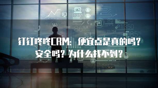 钉钉咚咚CRM:便宜点是真的吗?安全吗?为什么找不到?