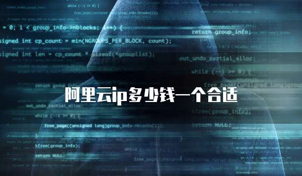 阿里云ip多少钱一个合适