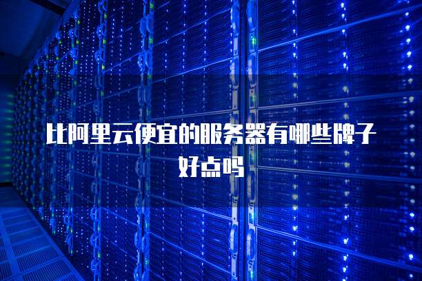 比阿里云便宜的服务器有哪些牌子好点吗