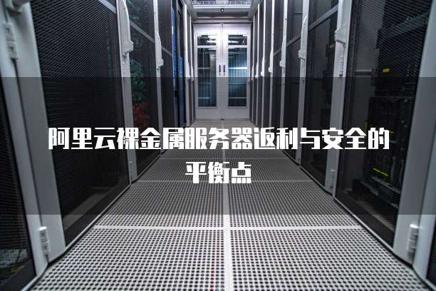 阿里云裸金属服务器返利与安全的平衡点