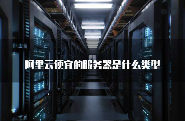 阿里云便宜的服务器是什么类型