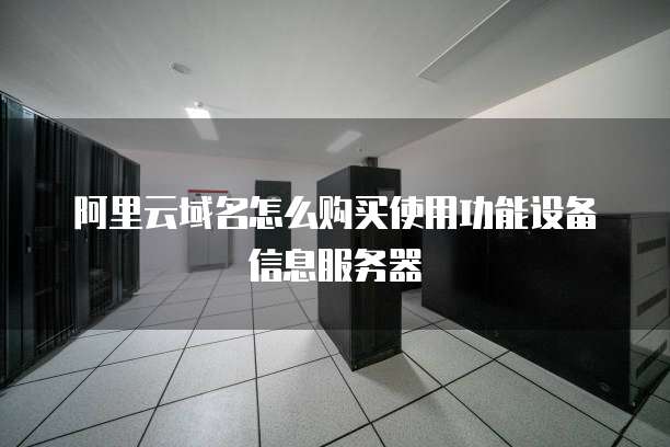 阿里云域名怎么购买使用功能设备信息服务器