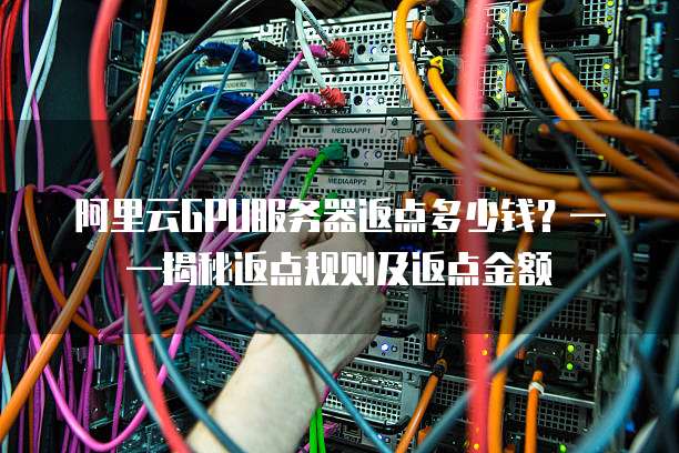 阿里云GPU服务器返点多少钱？——揭秘返点规则及返点金额