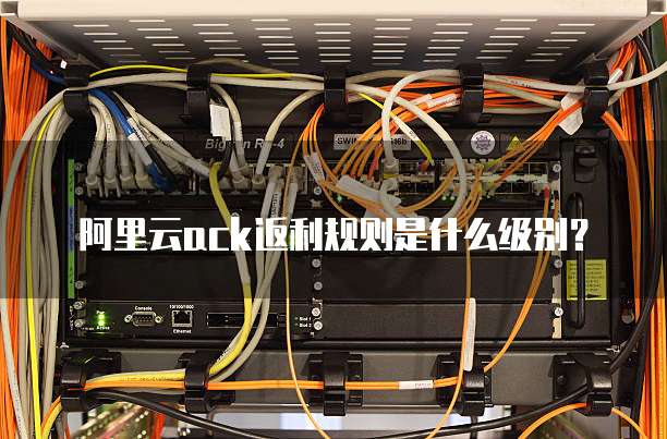 阿里云ack返利规则是什么级别？
