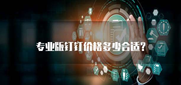 专业版钉钉价格多少合适？