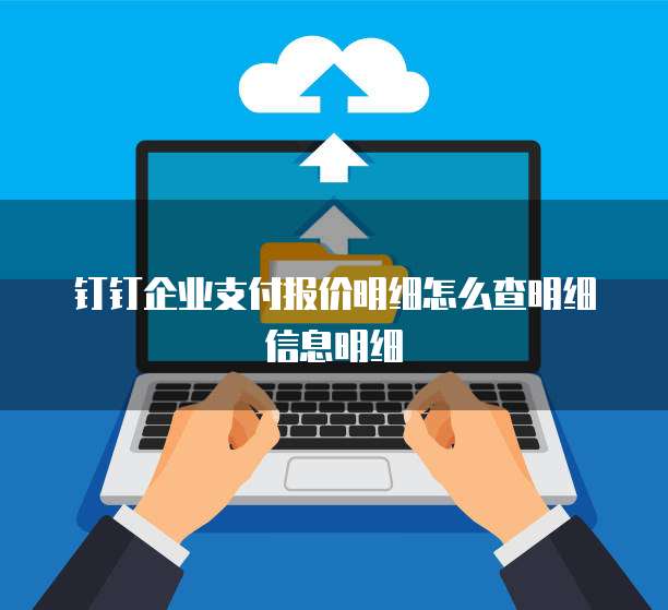 钉钉企业支付报价明细怎么查明细信息明细