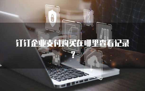 钉钉企业支付购买在哪里查看记录?