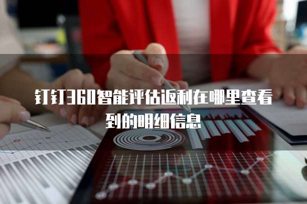 钉钉360智能评估返利在哪里查看到的明细信息