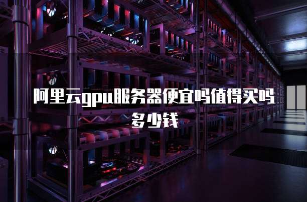 阿里云gpu服务器便宜吗值得买吗多少钱