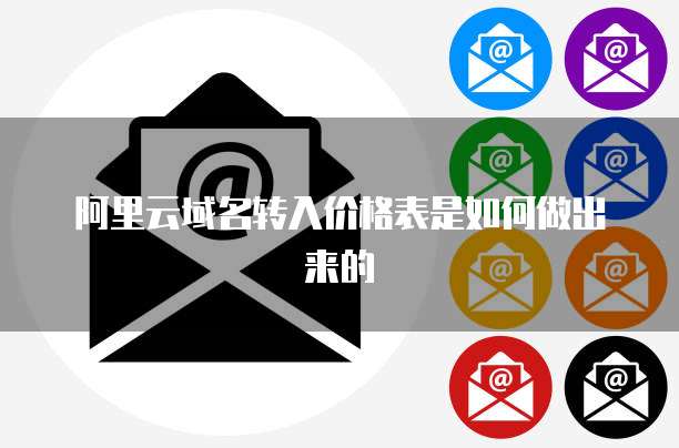 阿里云域名转入价格表是如何做出来的