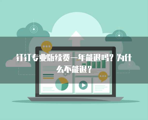 钉钉专业版续费一年能退吗?为什么不能退?
