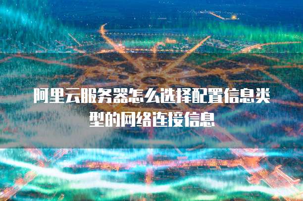 阿里云服务器怎么选择配置信息类型的网络连接信息