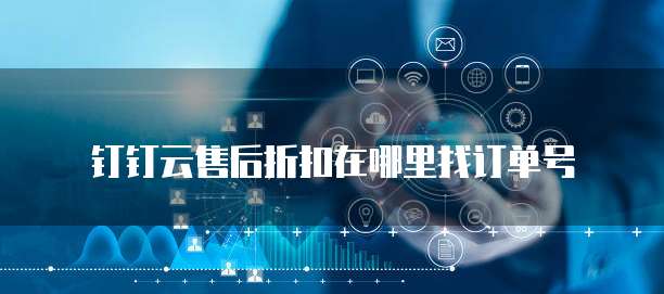 钉钉云售后折扣在哪里找订单号