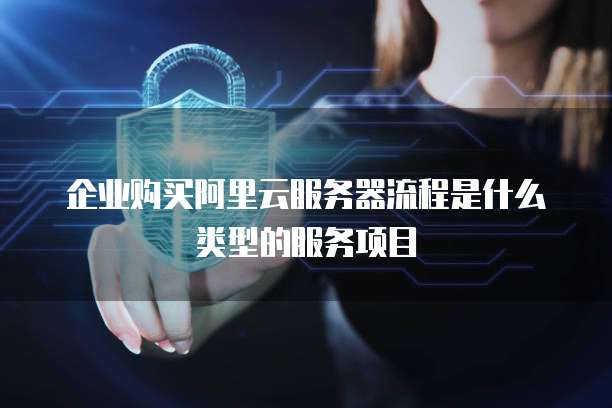 企业购买阿里云服务器流程是什么类型的服务项目