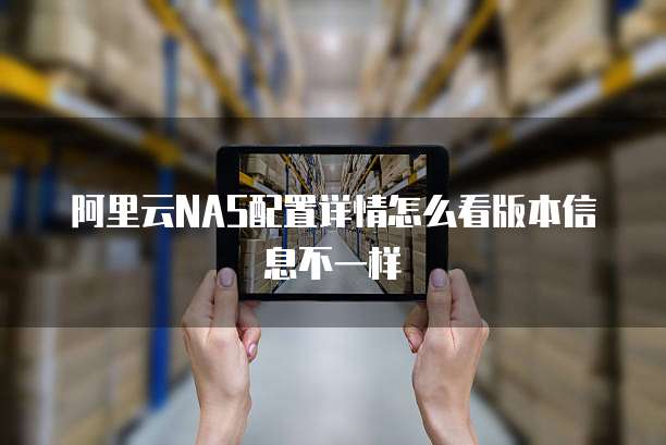 阿里云NAS配置详情怎么看版本信息不一样