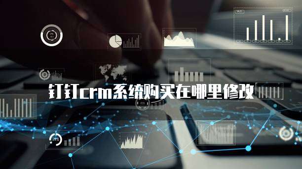 钉钉crm系统购买在哪里修改