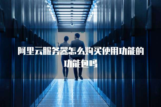 阿里云服务器怎么购买使用功能的功能包吗
