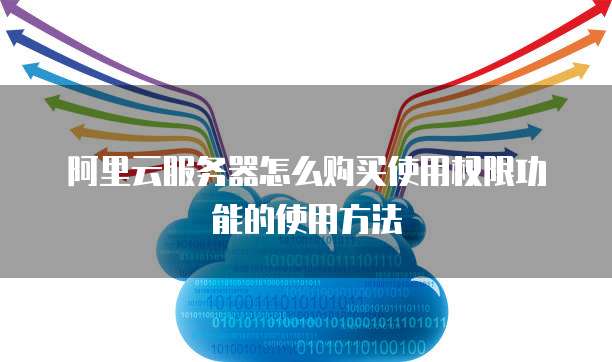 阿里云服务器怎么购买使用权限功能的使用方法
